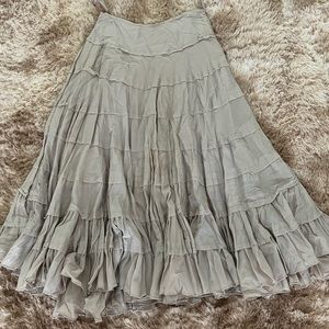Khaki Guess ruffle skirt